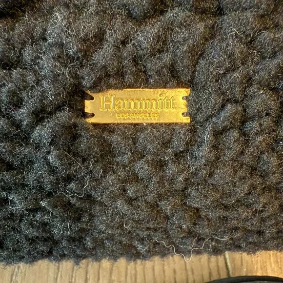Hammitt Black Sherpa Shearling Becker Shoulder Crossbody Bag EUC - Picture 2 of 9
